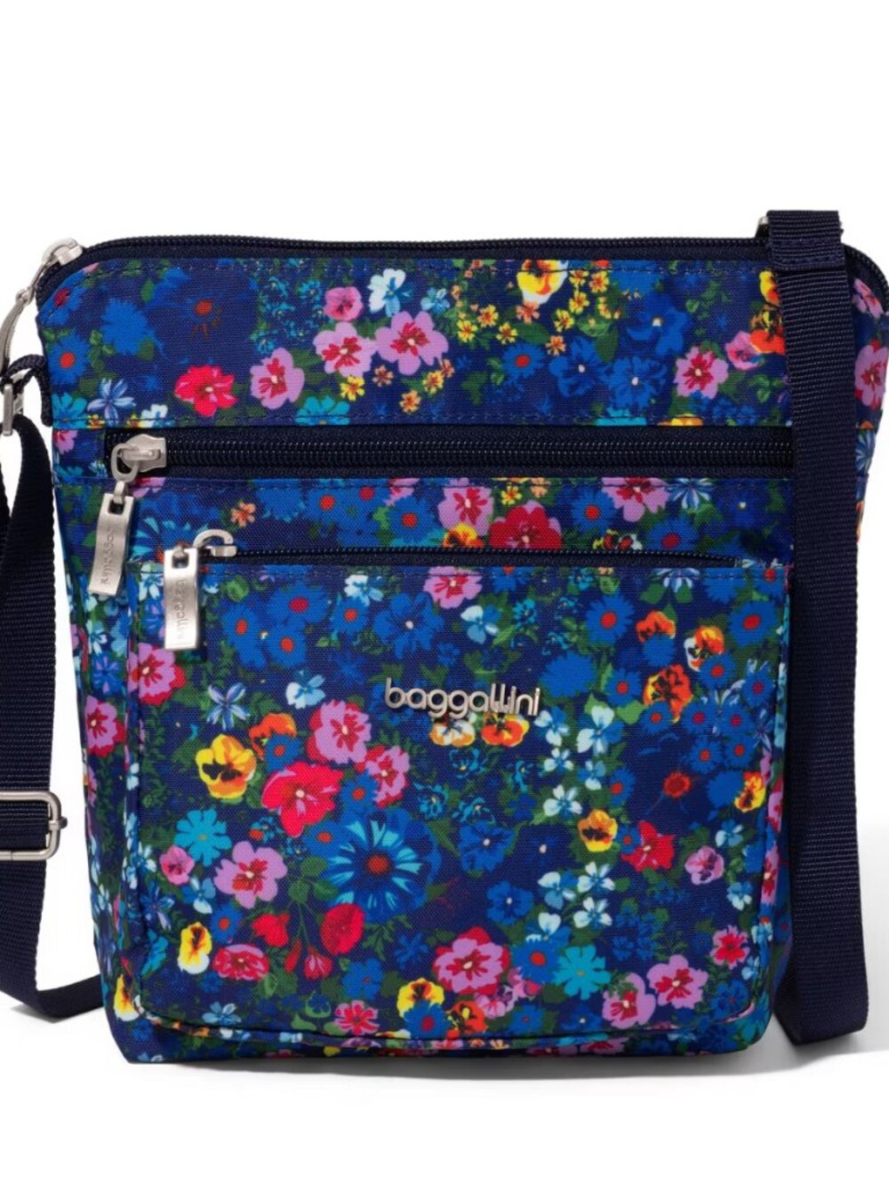 Baggallini Flower Market Pocket Crossbody With RFID/NWT - Picture 4 of 16